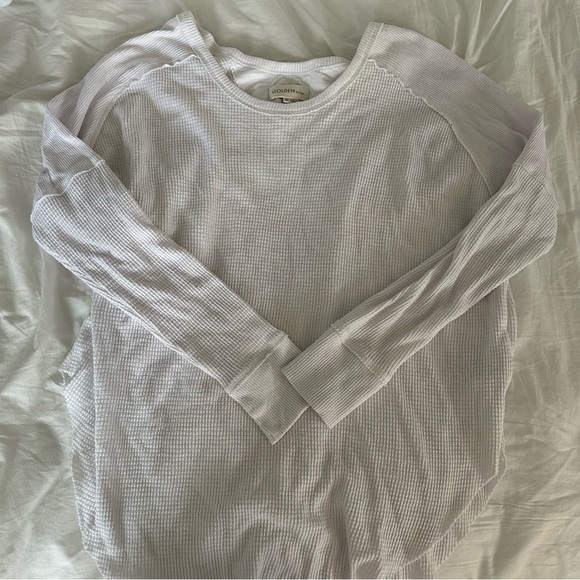 Aritzia TNA Waffle Long Sleeve Top - Picture 1 of 3